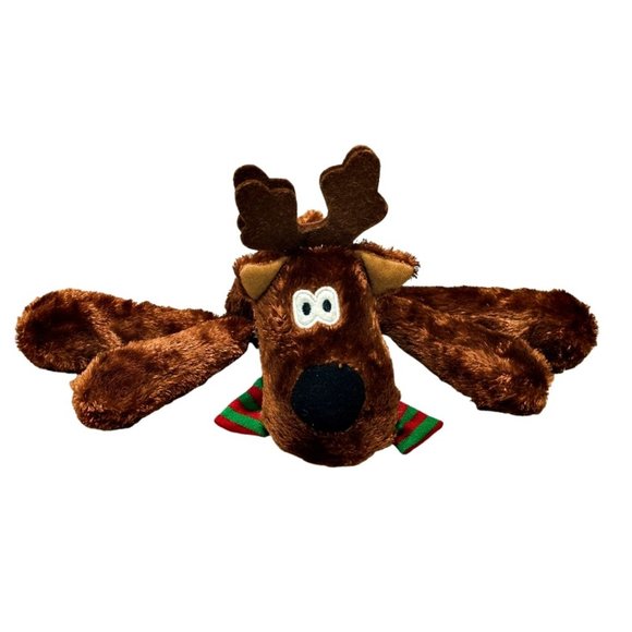 Hallmark Rodney Reindeer Plush Red Green Scarf 11 Inch Stuffed Animal Christmas - Picture 1 of 8